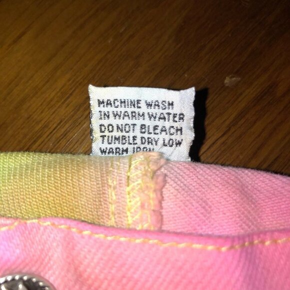 Goodfellows Womens Sz 7/8 Green Pink Studded Distressed Cut Off Rockstar Shorts - Picture 11 of 11